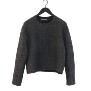 Quiltad Sweatshirt, Grå